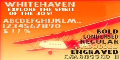 WHITEHAVEN by Greater Albion Typefounders — Decorative Font — thumbnail 2