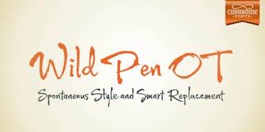 Wild Pen OT by Corradine Fonts — Display Font — thumbnail 1