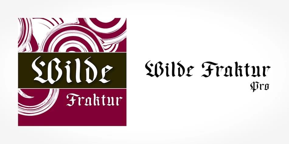 Wilde Fraktur Pro by SoftMaker — Blackletter Font