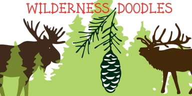 Wilderness Doodles by Outside the Line — Dingbats Font — thumbnail 4