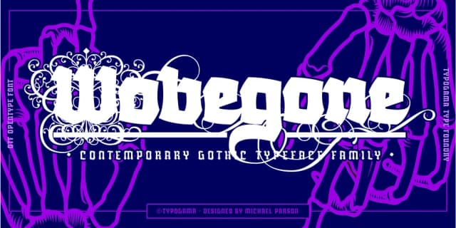Wobegone by Typogama — Blackletter Font