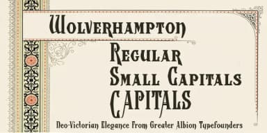 Wolverhampton by Greater Albion Typefounders — Decorative Font — thumbnail 1