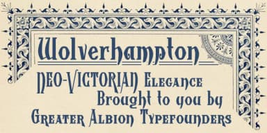 Wolverhampton by Greater Albion Typefounders — Decorative Font — thumbnail 2
