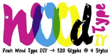 Wood Type DIY by Typo Graphic Design — Display Font — thumbnail 1