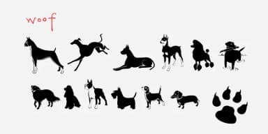 Woof by Outside the Line — Dingbats Font — thumbnail 2