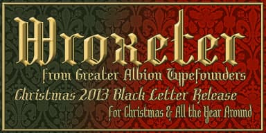 Wroxeter by Greater Albion Typefounders — Blackletter Font — thumbnail 1