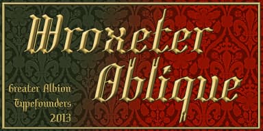 Wroxeter by Greater Albion Typefounders — Blackletter Font — thumbnail 4