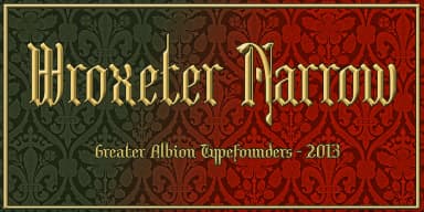 Wroxeter by Greater Albion Typefounders — Blackletter Font — thumbnail 5