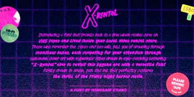X-Rental by Wingsart Studio — Display Font — thumbnail 9