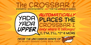 Yada Yada Upper by Comicraft — Decorative Font — thumbnail 1
