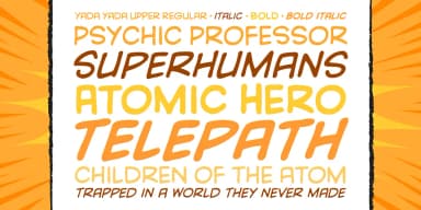 Yada Yada Upper by Comicraft — Decorative Font — thumbnail 2