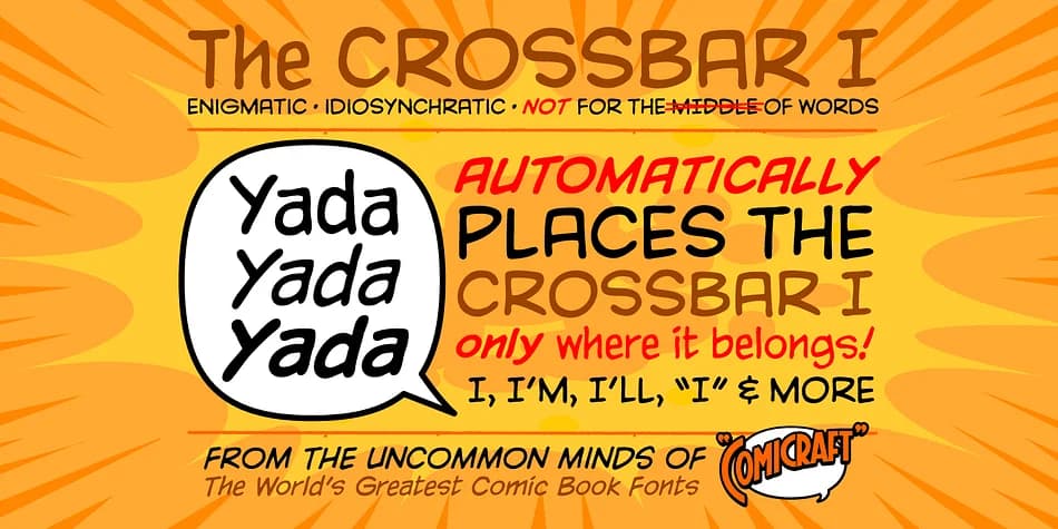 Yada Yada Yada by Comicraft — Decorative Font