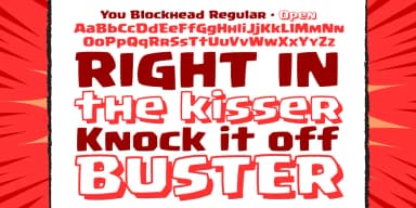 You Blockhead by Comicraft — Decorative Font — thumbnail 3