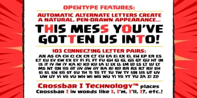 You Blockhead by Comicraft — Decorative Font — thumbnail 5