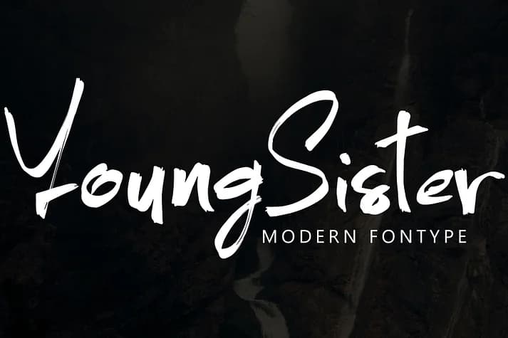 Young Sister by Ayska — Script Handwritten Font