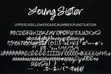 Young Sister by Ayska — Script Handwritten Font — thumbnail 7