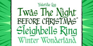 Yuletide Log by Comicraft — Blackletter Font — thumbnail 2