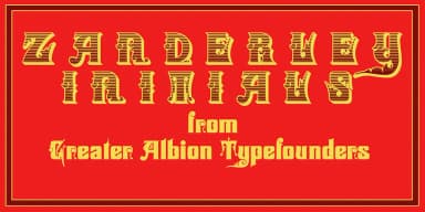Zanderley by Greater Albion Typefounders — Decorative Font — thumbnail 2