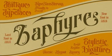 Zaphyre by TypeClassHeroes — Blackletter Font — thumbnail 1