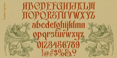 Zaphyre by TypeClassHeroes — Blackletter Font — thumbnail 4