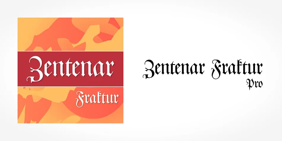 Zentenar Fraktur Pro by SoftMaker — Blackletter Font