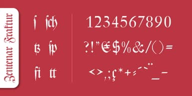 Zentenar Fraktur Pro by SoftMaker — Blackletter Font — thumbnail 3
