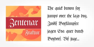 Zentenar Fraktur Pro by SoftMaker — Blackletter Font — thumbnail 4