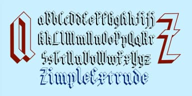 Zimple by Ingrimayne Type — Blackletter Font — thumbnail 2