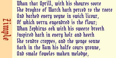 Zimple by Ingrimayne Type — Blackletter Font — thumbnail 4