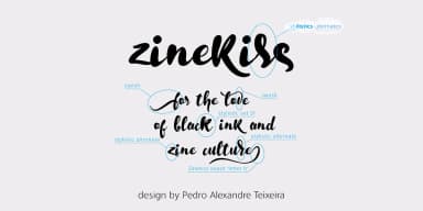 Zinekiss by Pedro Teixeira — Dingbats Font — thumbnail 2