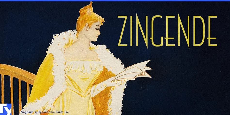 ZINGENDE by Typodermic Fonts Inc. — Decorative Font — preview 1