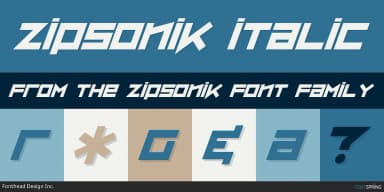 ZIPSONIK by Fonthead Design — Display Font — thumbnail 2