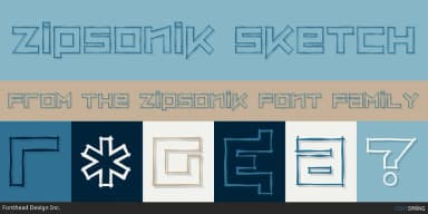 ZIPSONIK by Fonthead Design — Display Font — thumbnail 3