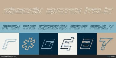 ZIPSONIK by Fonthead Design — Display Font — thumbnail 4