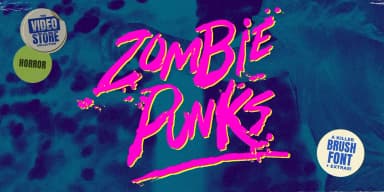 Zombie Punks by Wingsart Studio — Display Font — thumbnail 1
