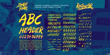 Zombie Punks by Wingsart Studio — Display Font — thumbnail 3