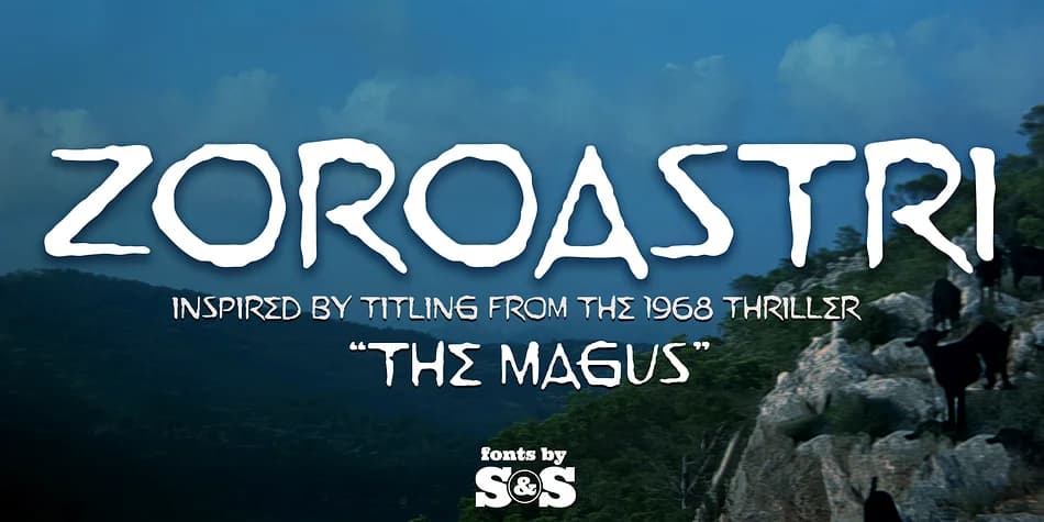 Zoroastri by Stiggy & Sands — Display Font
