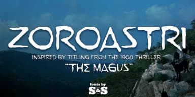 Zoroastri by Stiggy & Sands — Display Font — thumbnail 1