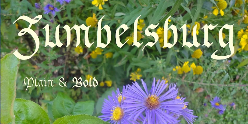 Zumbelsburg by Ingrimayne Type — Blackletter Font