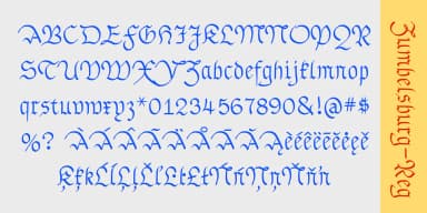 Zumbelsburg by Ingrimayne Type — Blackletter Font — thumbnail 4