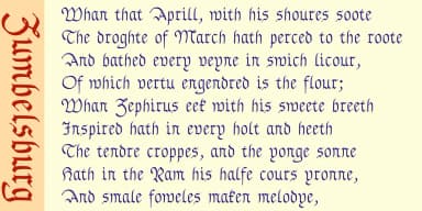 Zumbelsburg by Ingrimayne Type — Blackletter Font — thumbnail 5