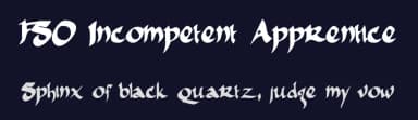 FSO Incompetent Apprentice by Jeff George — Script Handwritten Font — thumbnail 2