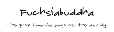 Fuchsiabuddha by traceybee — Script Handwritten Font — thumbnail 1