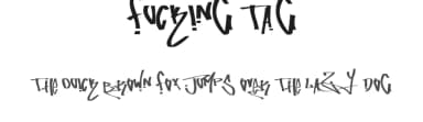 Fucking Tag by free brushes — Script Handwritten Font — thumbnail 1