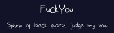 FuckYou by Velleity — Script Handwritten Font — thumbnail 2