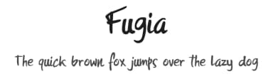 Fugia by Kurnia Setyadi — Script Handwritten Font — thumbnail 1