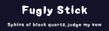 Fugly Stick by Xerographer Fonts — Script Handwritten Font — thumbnail 2