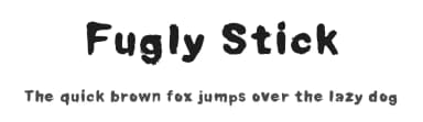 Fugly Stick by Xerographer Fonts — Script Handwritten Font — thumbnail 1