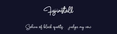 Fujinstall by Maulana Creative — Script Handwritten Font — thumbnail 2