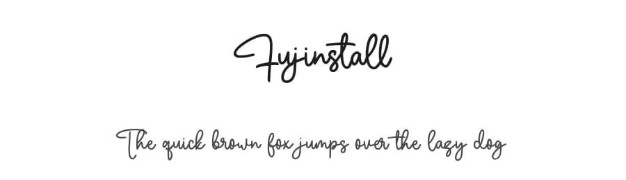 Fujinstall by Maulana Creative — Script Handwritten Font